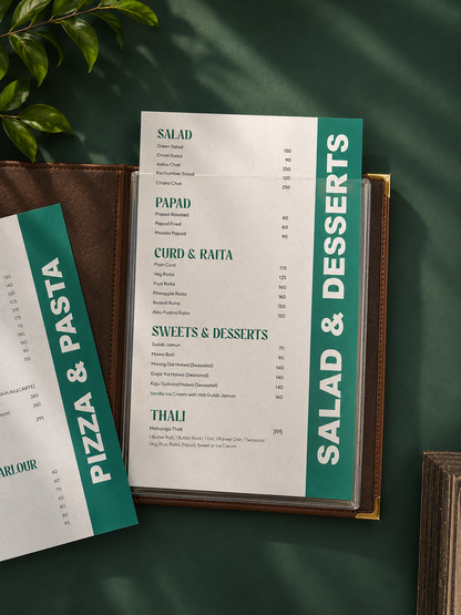 Affordable Leather Menu Card Holder for Restaurants