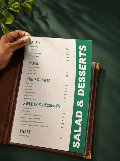 Affordable Leather Menu Card Holder for Restaurants