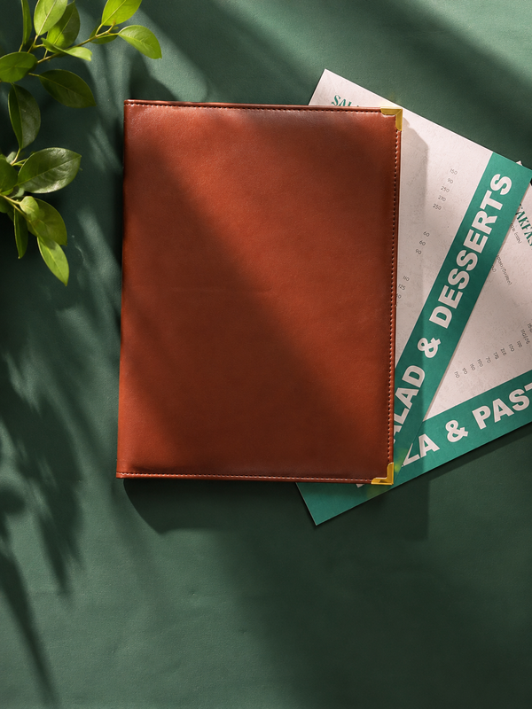 Affordable Leather Menu Card Holder for Restaurants