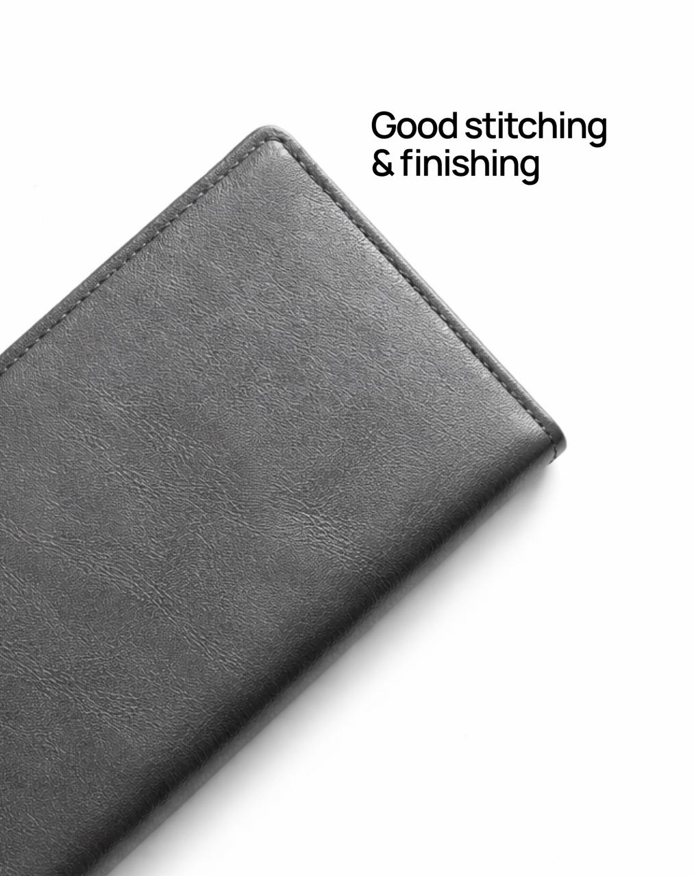 Leather bill holder