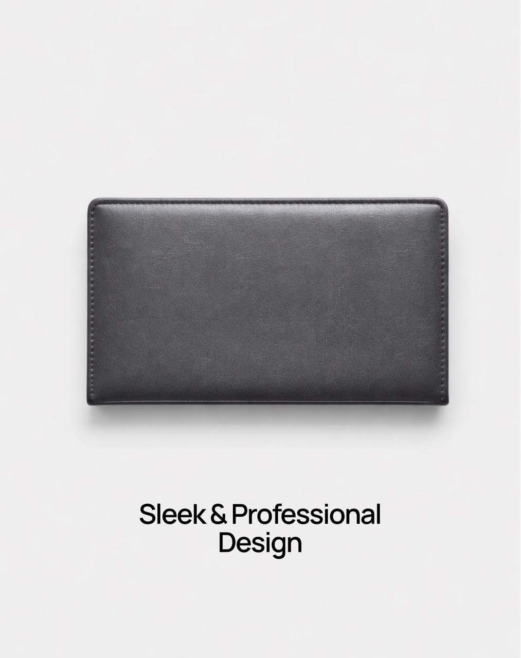Leather bill holder