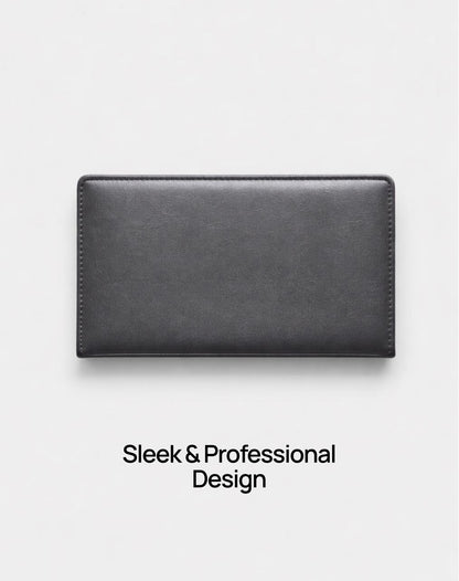 Leather bill holder
