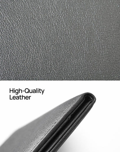 Leather bill holder