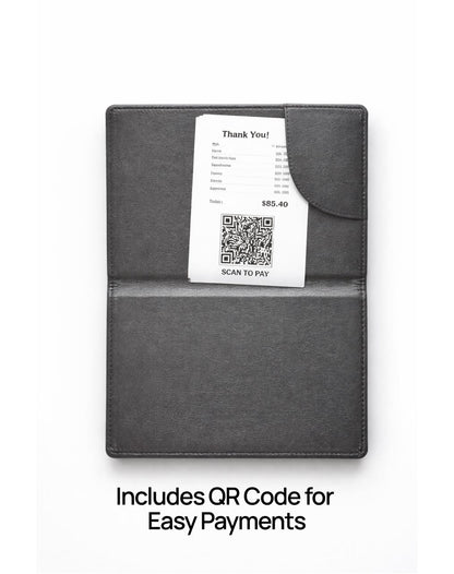 Leather bill holder