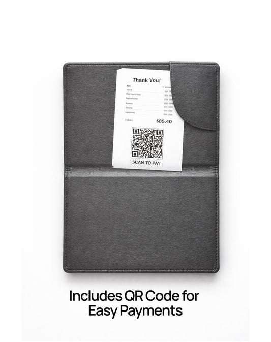 Leather bill holder