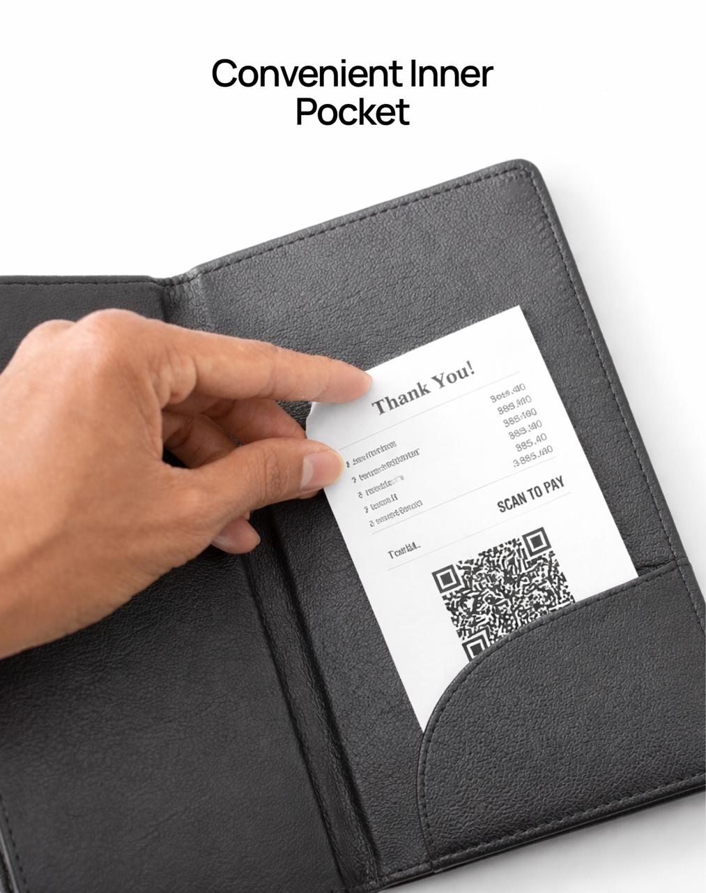 Leather bill holder