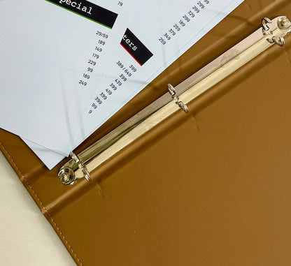 Luxury PU Leather Hotel Menu Folder