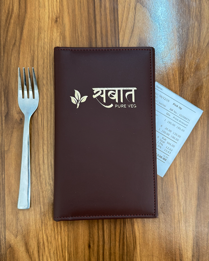 Premium Leather Menu Folder for Restaurants