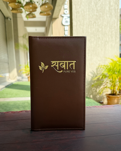 Premium Leather Menu Folder for Restaurants