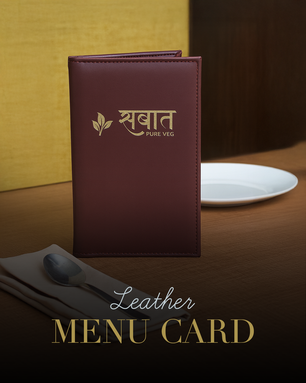 Premium Leather Menu Folder for Restaurants