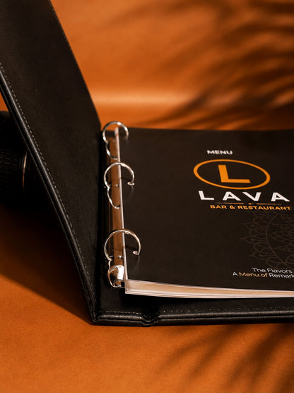 Premium Leather Menu Card Holder