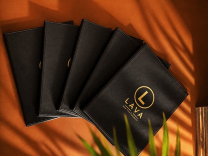 Premium Leather Menu Card Holder