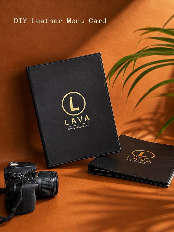 Premium Leather Menu Card Holder