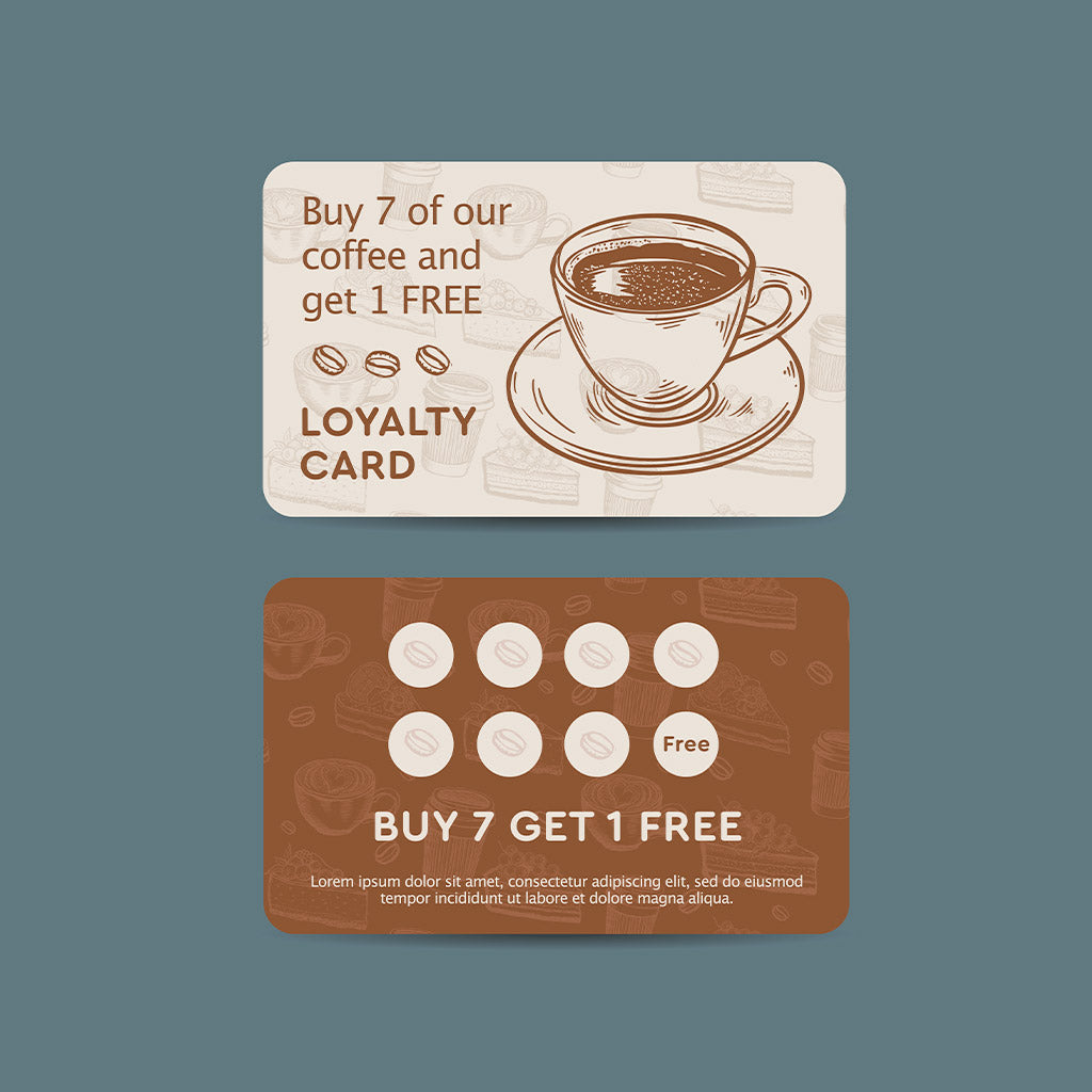 Restaurant Loyalty Card Design, Printing