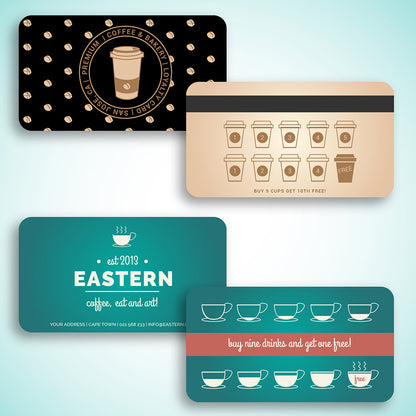 Restaurant Loyalty Card Design, Printing