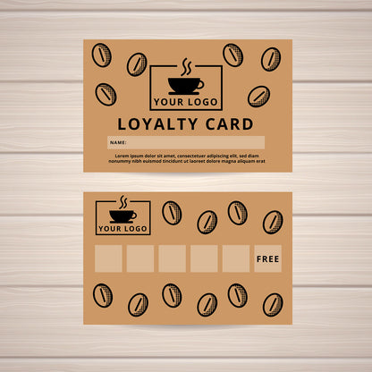 Restaurant Loyalty Card Design, Printing