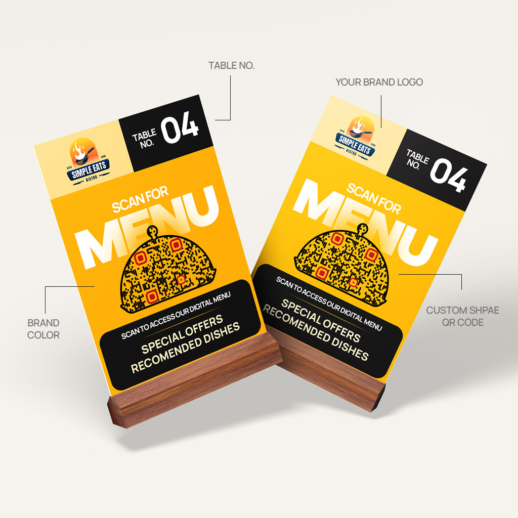 QR Code Menu Card