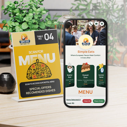 QR Code Menu Card