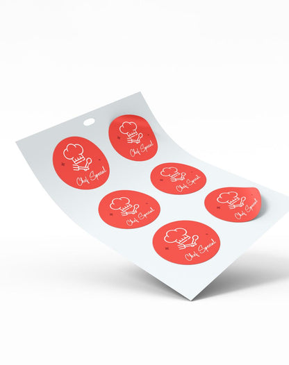 Restaurant Custom Sticker Printing