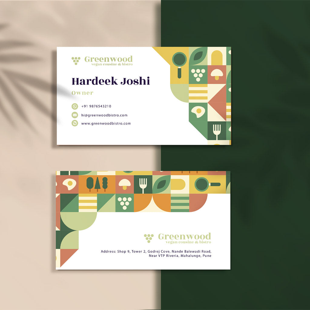 Restaurant Visiting Card Printing & Design | Hotel, Cafe & Food Business Cards